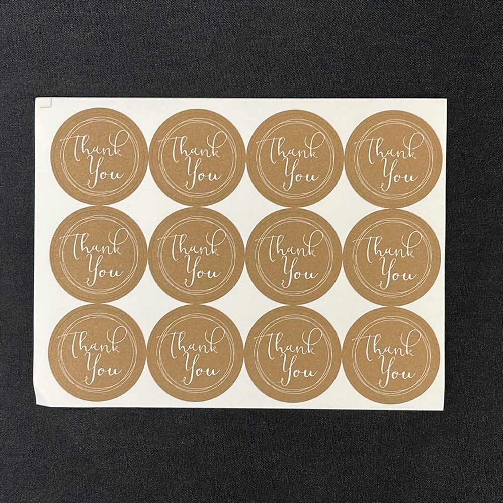 🟢 FREE WITH ANY PURCHASE OVER $10. (60) Thank you stickers